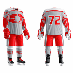 Ensemble de maillots de hockey sur glace personnalisés de qualité supérieure, vêtements de hockey sublimés pour les clubs, les équipes et l'entraînement - Product Image 1