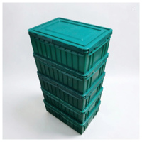 Caisse et boîte de rangement OEM personnalisées, écologiques, empilables, ventilées et à structure solide pour le stockage des stocks