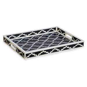Plateau de service en résine fait main, design minimaliste coloré, compatible lave-vaisselle, qualité professionnelle pour événements à domicile, élégant - Product Image 2