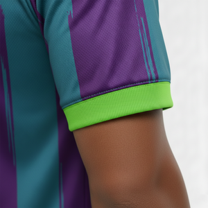 Kit d'uniforme de football personnalisé avec logo, teint en pièce, séchage rapide, protection UV, tissu respirant pour l'entraînement en équipe - Product Image 5