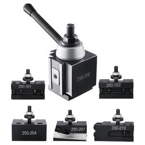 Set di 6 Portautensili a Cambio Rapido con Supporti per Utensili da Tornio Tipo a Cuneo, Accessori per Tornitura - Product Image 1