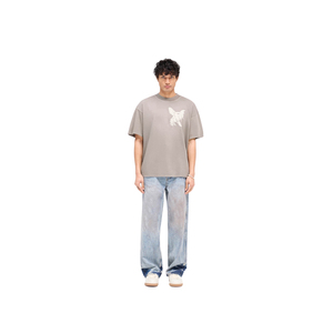 เสื้อยืดสีเทาฟอกหินทรงโอเวอร์ไซส์สำหรับผู้ชาย พิมพ์ลายกราฟิกตำนานด้วยเทคนิค DTG ผ้าฝ้าย สไตล์สตรีทแวร์ ขายส่ง - Product Image 2