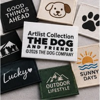 Étiquettes de marque tissées personnalisées, étiquettes à coudre pour vêtements, articles vestimentaires et sacs