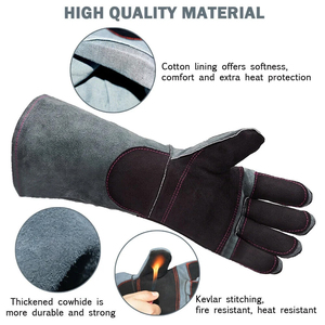 Guantes de soldadura de cuero de oveja antiestáticos, cómodos y en oferta, equipo de protección personal para las manos, guantes de seguridad para soldador. - Product Image 2