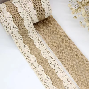 Decorative Jute <b>Ribbon</b> – Rustic Natural Fiber <b>Ribbon</b> for <b>Wedding</b>, Party and Gift Wrapping Decoration - Product Image 1
