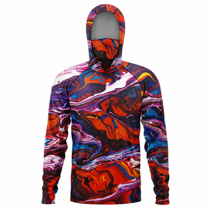 Performance Hooded Fishing <b>Shirt</b> With <b>Face</b> Cover Outdoor Apparel OEM ODM Factory - Product Image 3