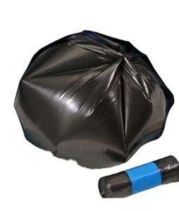 Bolsa de basura personalizable con sello de estrella biodegradable Oxo negro liso impreso en huecograbado del fabricante de Vietnam precio directo de fábrica - Product Image 2
