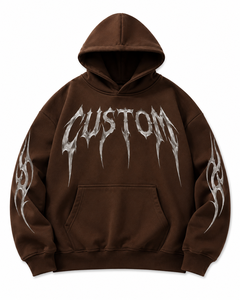 Low MOQ Wholesale Oversized Fleece Mens Hoodie Custom Graphic Mens Streetwear Hoodie for Streetwear Brands - Product Image 5