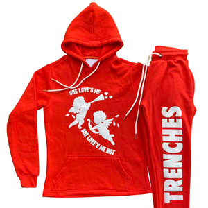 OEM personnalisé 3D Puff Printing Logo Survêtement unisexe en coton polaire décontracté Streetwear pour hommes Ensemble de jogging deux pièces Survêtement pour hommes - Product Image 3