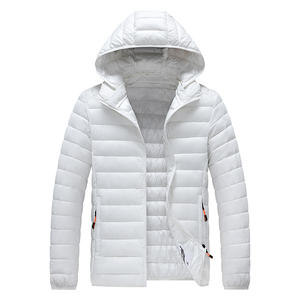 Custom Logo Outdoor Lightweight <b>Warm</b> <b>Jacket</b> Men Polyester Hooded Winter Bubble Puff Down Coat Puffer <b>Jackets</b> With Hood - Product Image 2