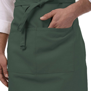 Cross-Back Black Work Apron Adjustable Strap <b>Utility</b> Pockets Lightweight Ergonomic Design Custom Apron - Product Image 5