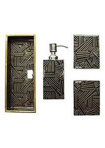 Juego de Accesorios de Baño de Resina Epoxi a Precio de Fábrica al por Mayor, Juego de Muebles de Baño de Lujo, Organizador de Decoración para el Hogar, Juego de Baño Estilo Rústico - Product Image 2