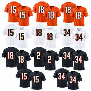 Ventes en gros de maillots de football américain pour hommes de 3e génération, 100% polyester, couture Adams, broderie dense - Product Image 1