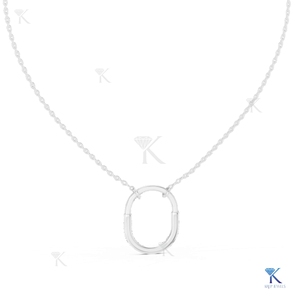 จี้เพชรทรงบริลเลียนท์คัท สร้อยคอทองคำแท้ 14K 18K ดีไซน์หรูหรา สำหรับผู้หญิง เหมาะสำหรับงานแต่งงาน งานหมั้น สไตล์ร่วมสมัย - Product Image 4