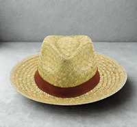 Chapeau de paille rétro vintage à large bord et protection UPF disponible en gros pour les marchés d'Europe, d'Asie et des États-Unis