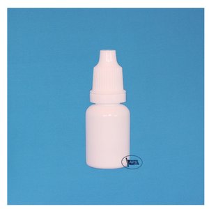 Botella Cilíndrica Blanca de Plástico PP con Gotero, 5-15 ml, para Uso Cosmético, Tapa Selladora, Fondo Plano - Product Image 1