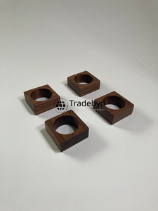 Elegante Anillo de Servilleta de Madera Clásico para Boda, Hecho a Mano, Duradero, Ecológico, Accesorios Decorativos Premium de Tradebyd - Product Image 5