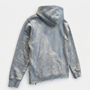 Sweat-shirt à capuche surdimensionné pour homme, style vintage, délavé à l'acide, avec ourlet brut, personnalisable, OEM - Product Image 5