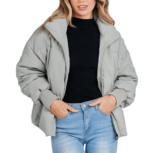 Premium Women's Puffer Jacket <b>Quilted</b> <b>Winter</b> Coat with High Collar for Warmth and Comfort During Cold Weather - Product Image 1