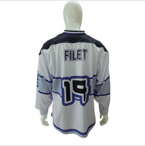 Nueva Camiseta de Hockey sobre Hielo Personalizada con Nombre de Equipo, Diseño de Moda, Unisex para Adultos, Malla Transpirable, Cuello en V, Mangas Largas - Product Image 2