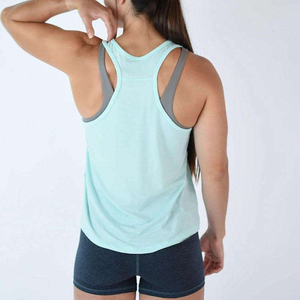 Camisetas sin mangas personalizadas con logo, estilo casual de verano, lisas, para mujer, recién llegadas, con cuello redondo, básicas, acanaladas. - Product Image 3