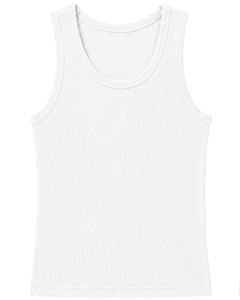 Customized <b>White</b> Ribbed Cotton <b>Men</b> Tank Top Sleeveless Casual Slim Fit Summer Gym <b>Vest</b> Stretch Undershirt Custom Wear Top - Product Image 1