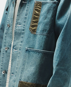 Chaquetas de Mezclilla Casuales Transpirables de Invierno para Hombre de Primera Calidad con Botón Único, Servicio OEM, Impresión Personalizada y Bordado - Product Image 4