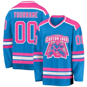 Venta al por Mayor del Jersey de Hockey 3D Personalizado de OMMIZ INDUSTRY, Color Negro, Verde Hierba y Blanco, con Diseño de Santa Claus Navideño - Product Image 4