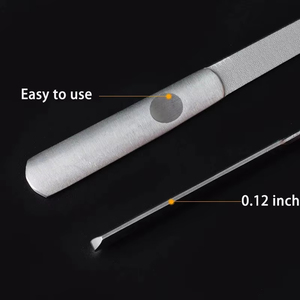 1pcs <b>Nail</b> <b>File</b> Stainless Steel Professional Exfoliating Double Sides Sandpaper For Custom Logo Top High Quality <b>Nail</b> <b>File</b> - Product Image 4