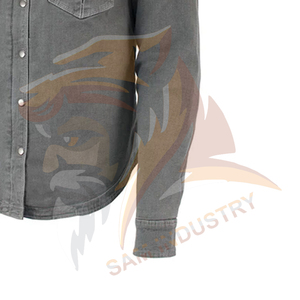 Fully Customized Men's Winter Streetwear <b>Denim</b> Jeans <b>Jacket</b> High Quality Waterproof & Breathable Wholesale Price - Product Image 3