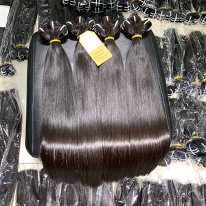 Paquets bruts non traités de cheveux humains noirs naturels prolongements 12A grade Super double dessiné - Product Image 6