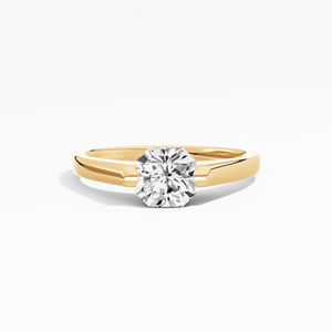 Anillo de compromiso solitario de moissanita de 1,00 CTW de corte radiante cuadrado en plata de ley 925 | Pedido a granel listo - Product Image 5