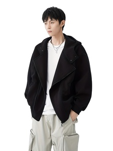 Wholesale Manufacture 280 Gsm Oversized Quarter <b>Zip</b> Pullover Hoodie Drop Shoulder Heavy Weight 100% Cotton Winter Men High - Product Image 2