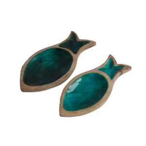 Bol en bois émaillé fait main de qualité supérieure pour le service de l'iftar ou la décoration de table de fête - Product Image 4