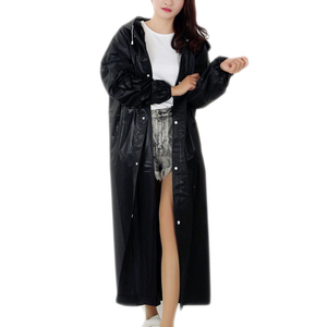 Long <b>EVA</b> Cloth Hoodie Rain Jacket Breathable Outdoor Rainwear for Hiking Travel Fishing Climbing 1PC Solid Raincoat 2026 - Product Image 1