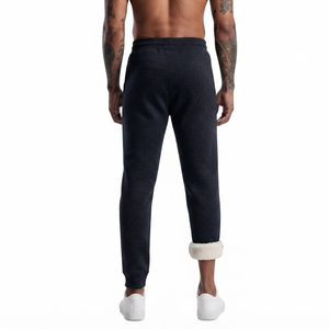 Drogen Exports Wholesale Men's Spring Sherpa Lined Lightweight Fleece Joggers Warm Cotton Sweatpants Casual Athletic Workout - Product Image 2