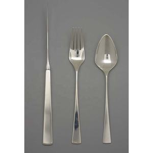 Haute demande argent plaqué miroir poli incroyable moderne longue poignée couverts en acier inoxydable couteau fourchette couverts - Product Image 3