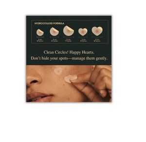 Reusoul Hydrocolloid Collagen Blemish AC Cica Spot Cover Patches Traitement des Imperfections Patch Hydrogel Forme Circulaire 41 Patchs Tous Types de Peau - Product Image 5
