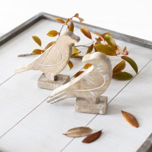 Handcrafted Mango Wood Birdhouse with Carved Roof - Wholesale <b>Garden</b> Decor - Product Image 3