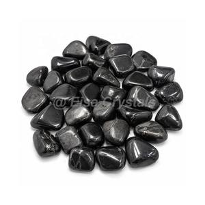 Pierre de Shungite Roulée, Minéral Énergétique Protecteur, Cristal Naturel, Fournisseur Prêt à l'Exportation en Gros, Pierre Roulée de Guérison - Product Image 1