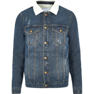 Chaqueta de pana rosa claro para hombre, estilo camionero, forro de sherpa, cierre de botones, manga larga, corte regular, cálida, informal, para invierno. - Product Image 6