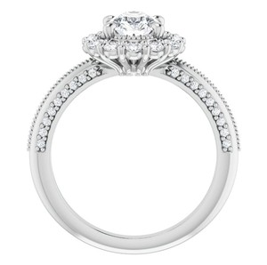 Anillo de Compromiso y Promesa de Lujo para Mujer, con Moissanita Corte Pera, Plata de Ley 925, Chapado en Oro - Product Image 2
