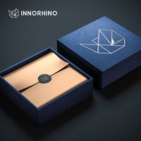 Magnetische Stabile Geschenkbox mit Goldfolien-Logo | Individuelle Luxus-Geschenkbox aus Schwarzem Papier für Schmuckverpackungen