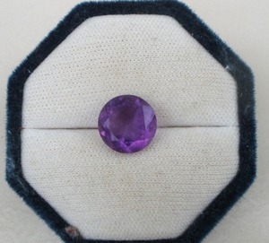 Ametyste africaine naturelle ronde de 12 mm, facettée, pierre précieuse naturelle pour cadeaux, collection, fabrication de bijoux verts certifiés par une tierce partie - Product Image 1