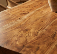 Table de salle à manger en bois brut de noyer sud-américain pur et naturel, design moderne, pour villa et mobilier de conférence