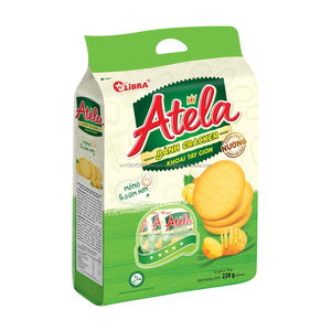 LIBRA ATELA Potato Crispy Crackers 228G HALAL ISO Salado Dulce Sabor Bolsita Caja Embalaje FMCG Producto Vietnam Buen Precio - Product Image 2