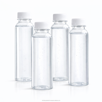 Botol Minuman PET Sekali Pakai dengan Tutup Sekrup Berlapis Sablon 1000mL untuk Soda, Kopi, Smoothie & Minuman Lainnya