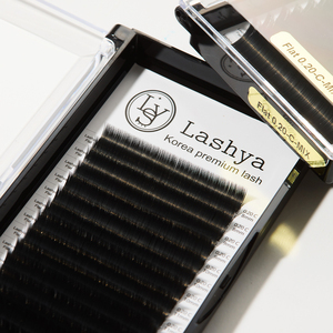 ขนตาปลอมแบบแบน Lashya สำหรับต่อขนตาแบบมืออาชีพ ให้ลุคธรรมชาติ น้ำหนักเบา และขนตาแบบเส้นต่อเส้นเนื้อแมตต์นุ่ม - Product Image 1