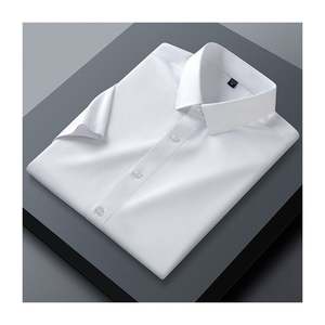 Camisa de Manga Corta 100% Algodón, Estilo Nuevo de Año Nuevo, para Hombre, Calidad Premium, Casual, con Botones, Logotipo Personalizado, Venta al Por Mayor, OEM, Exportación - Product Image 4