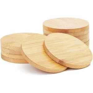 Modern Acacia Wood <b>Coaster</b> Set Shape <b>Teal</b> Resin Inlay Non Slip Mats Pads 5mm Thick Reusable 300mm Diameter Handcrafted Design - Product Image 5